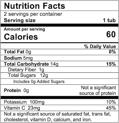 Nutrition Facts Apple