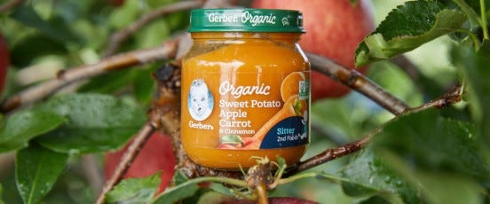 Gerber Baby Food Organic purees