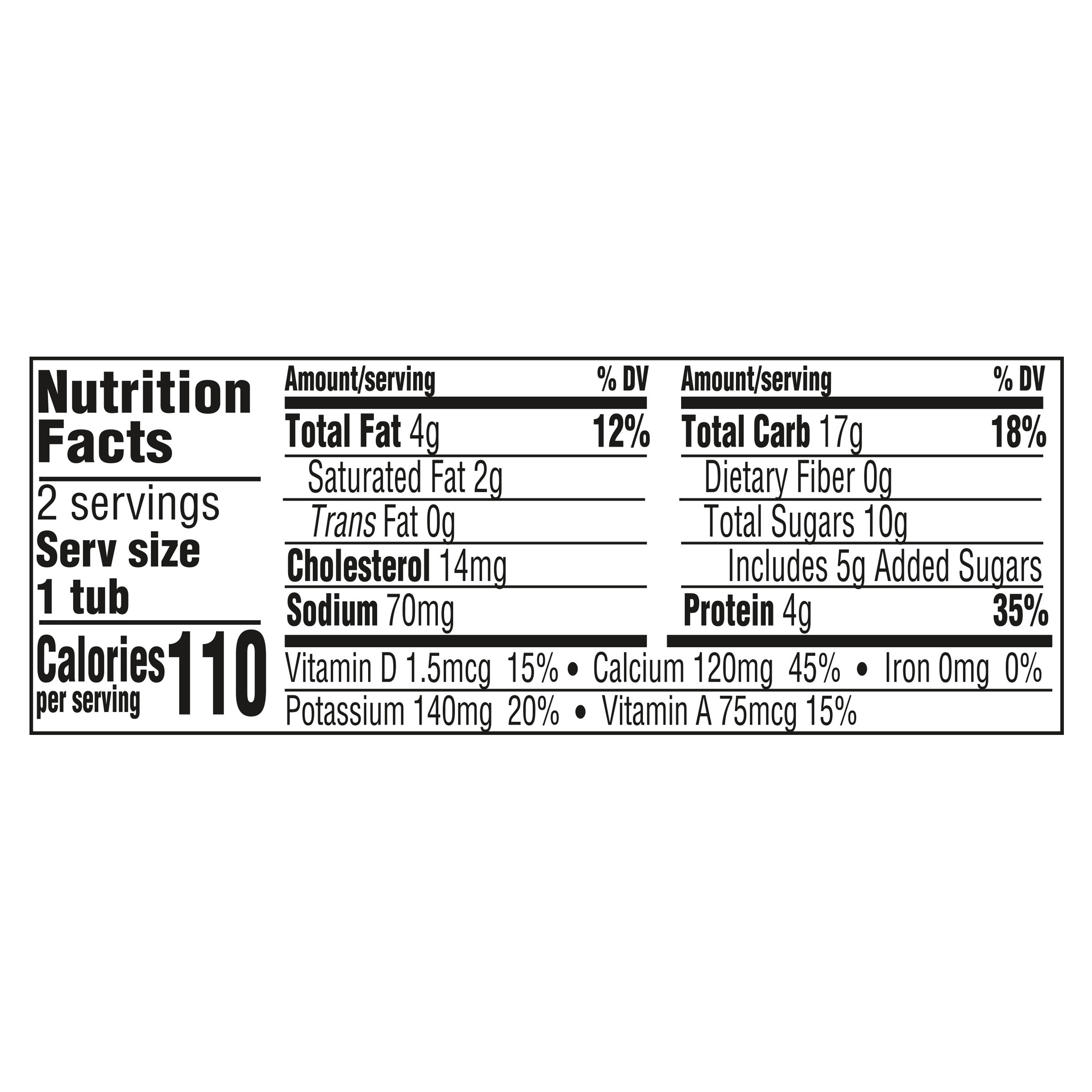 Gerber Strawberry Yogurt Blends Nutrition Facts