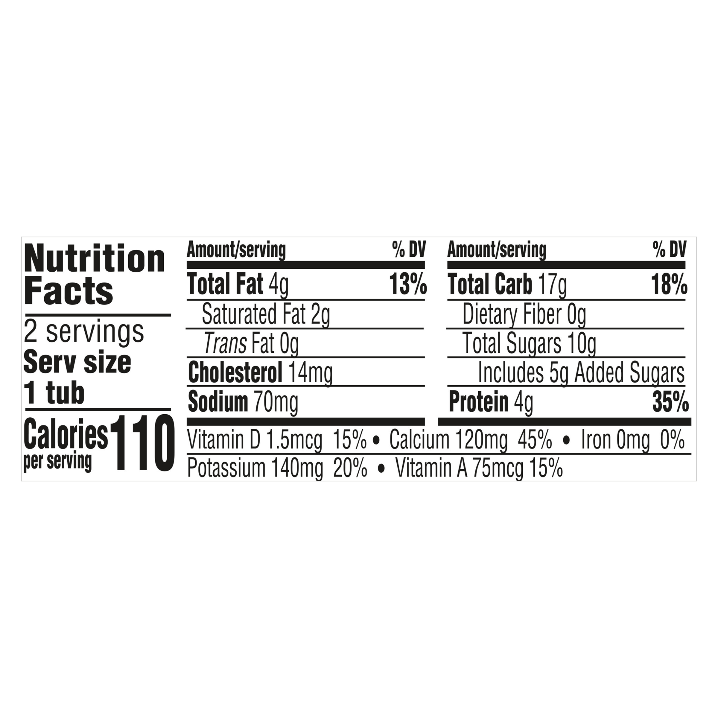 Gerber Strawberry Banana Yogurt Blends Nutrition Facts